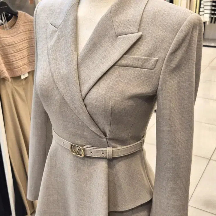 [BUNJANG] Misha V-Neck Belted Wrap Long Dress / 미샤 브이넥 벨트 랩 롱 원피스