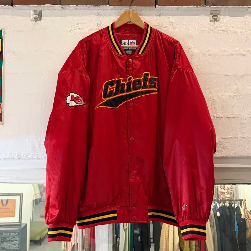 [BUNJANG] Logo Athletic Kansas City Chiefs Varsity Jacket (XXL) / Logo Athletic 캔자스시티 치프스 NFL 바시티 자켓 XXL