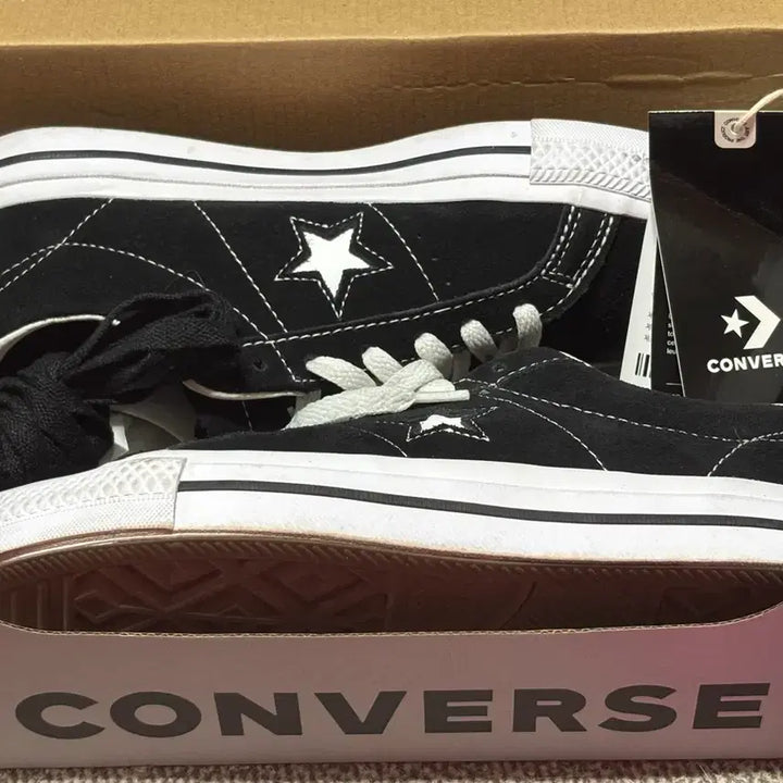 [BUNJANG] Converse One Star Pro Black/White Low Sneakers / 컨버스 원스타 프로 블랙/화이트 로우