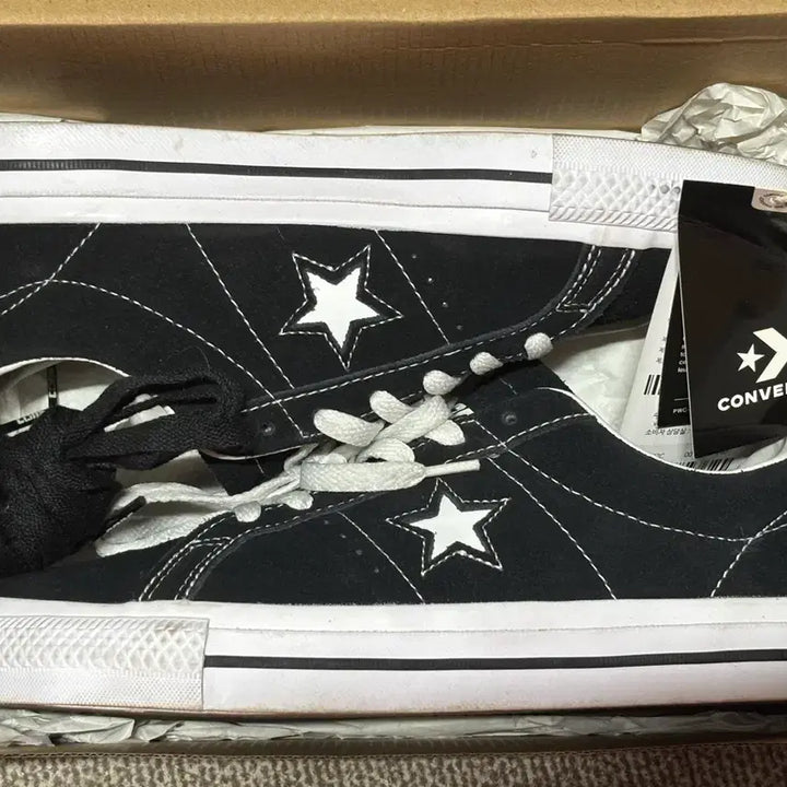 [BUNJANG] Converse One Star Pro Black/White Low Sneakers / 컨버스 원스타 프로 블랙/화이트 로우
