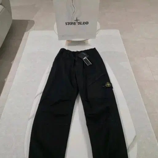 [BUNJANG] Stone Island Drawstring Black Pants / 스톤아일랜드 드로스트링 블랙 바지 판매