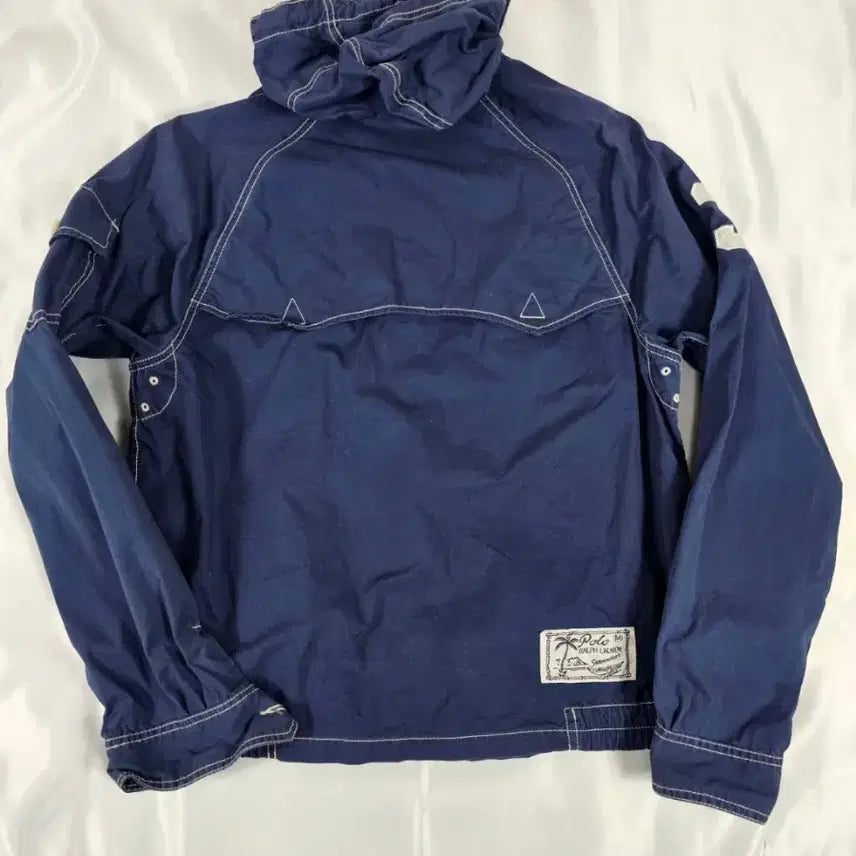 [BUNJANG] Polo Ralph Lauren Big Pony Two-Tone Stitching Hooded Zip-Up Jacket M / 폴로빅포니투웨이스티치후드집업