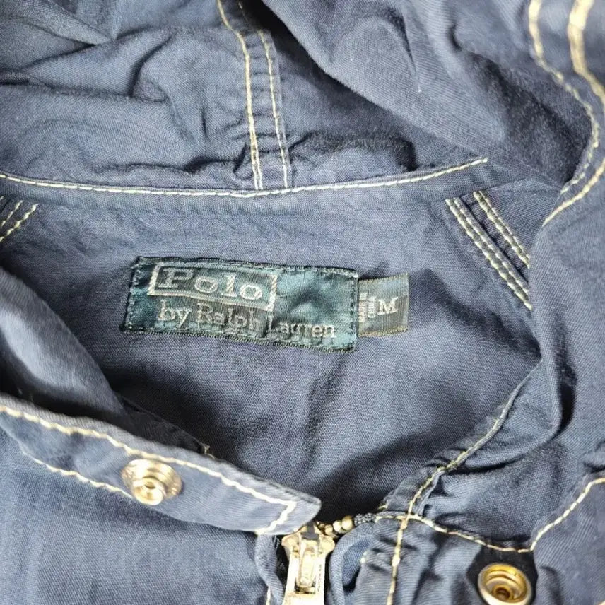 [BUNJANG] Polo Ralph Lauren Big Pony Two-Tone Stitching Hooded Zip-Up Jacket M / 폴로빅포니투웨이스티치후드집업