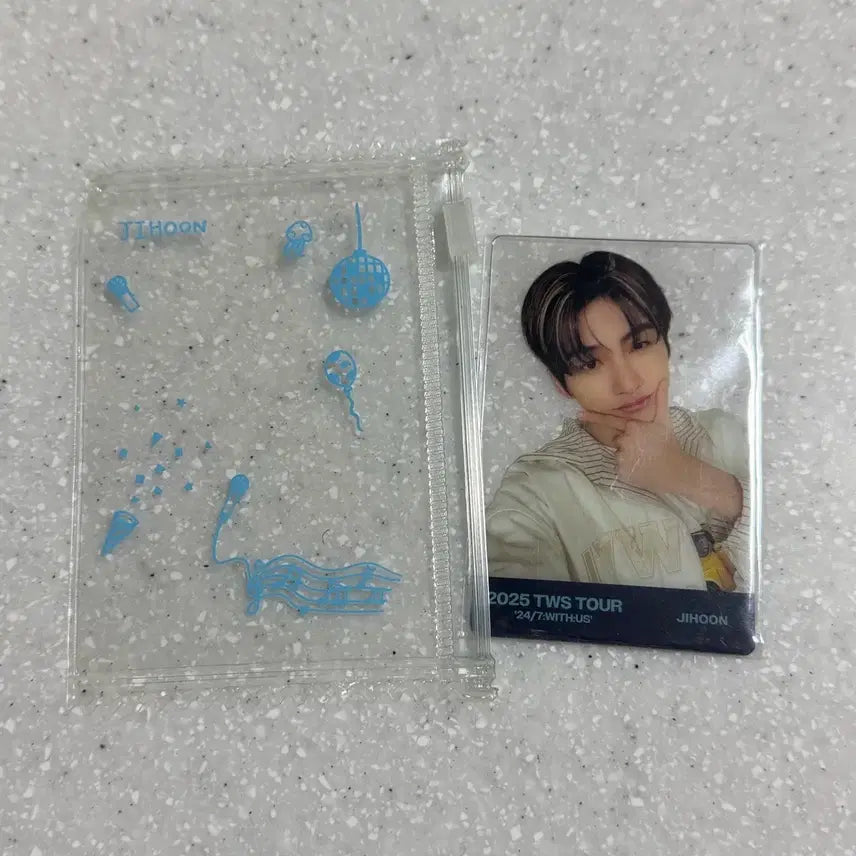 [BUNJANG] TWS Jihoon Photocard &amp; Photocard Holder / TWS 투어스 지훈 2025 투어 포토카드 &amp; 포카파우치