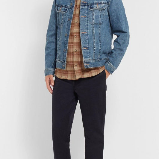 [BUNJANG] A.P.C. Arctic Check Wool Blend Shirt / APC - 아틱 체크 울 블렌드 셔츠,미사용급