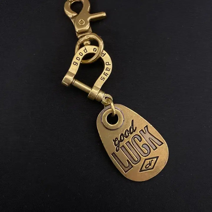 [BUNJANG] LUCK Vintage Brass Keyring / LUCK 빈티지 황동 키링