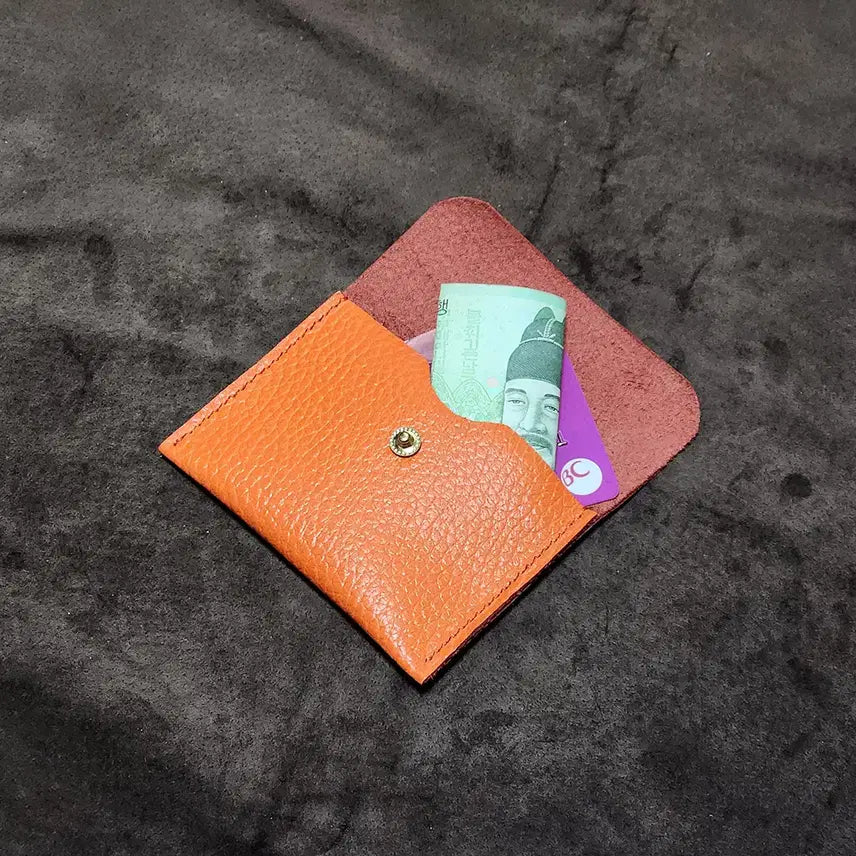[BUNJANG] Handmade Leather Card Wallet / 핸드메이드 소가죽 카드지갑 명함지갑