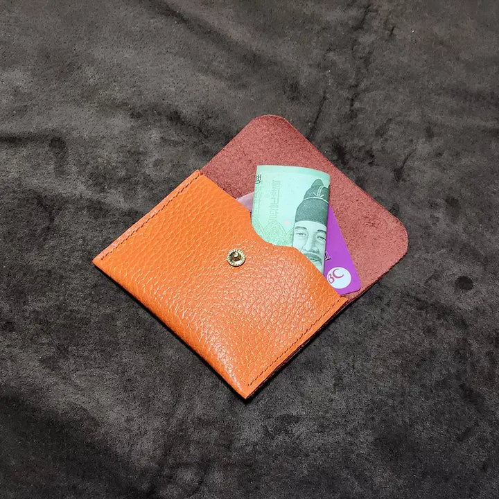 [BUNJANG] Handmade Leather Card Wallet / 핸드메이드 소가죽 카드지갑 명함지갑