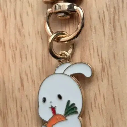 [BUNJANG] Cute Rabbit Carrot Keyring / 귀여운 토끼 당근 키링 | 가방. 파우치. 열쇠고리 키링