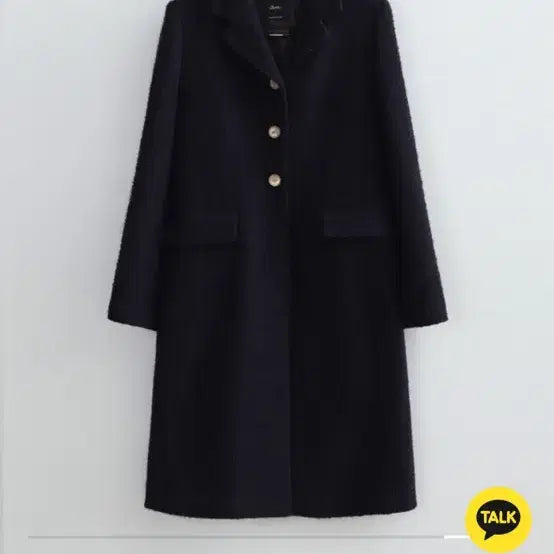 [BUNJANG] Roem Tweed Boucle Coat - Navy / 로엠 트위드 울 부클코트 네이비