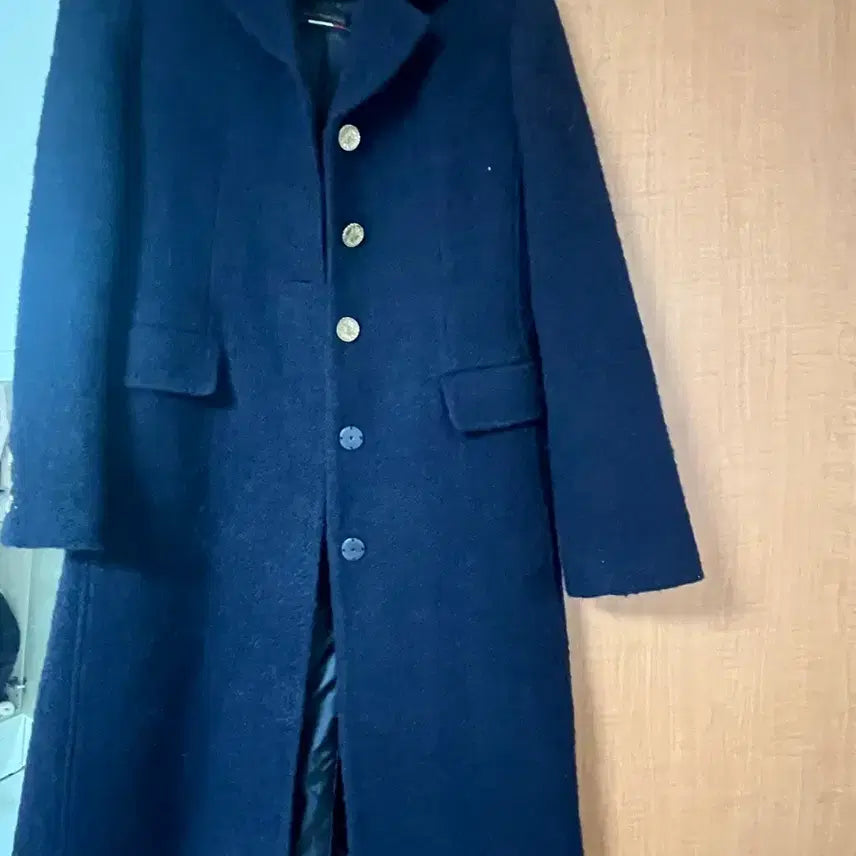 [BUNJANG] Roem Tweed Boucle Coat - Navy / 로엠 트위드 울 부클코트 네이비