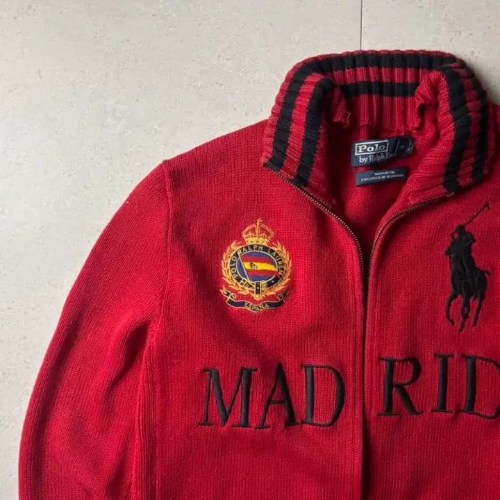 [BUNJANG] Polo Ralph Lauren Big Pony Madrid Knit Zip-up / 폴로 빅포니 마드리드 니트집업 급처