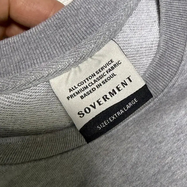 [BUNJANG] Soberment Crop Sweatshirt XL / 소버먼트 크롭 맨투맨 xl