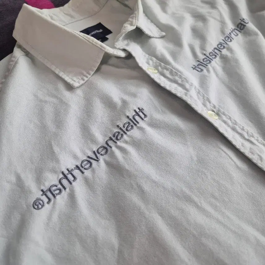 [BUNJANG] thisisneverthat MI Logo Oxford Shirt / (XL)디스이즈네버댓 MI로고 옥스포드 셔츠