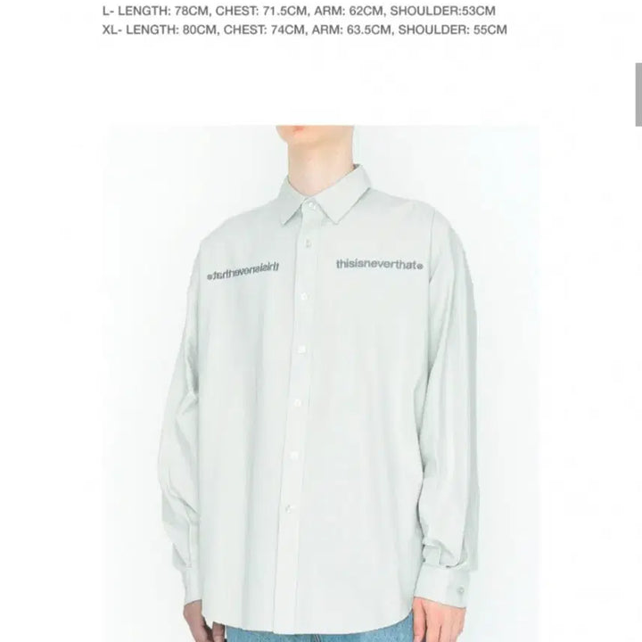 [BUNJANG] thisisneverthat MI Logo Oxford Shirt / (XL)디스이즈네버댓 MI로고 옥스포드 셔츠