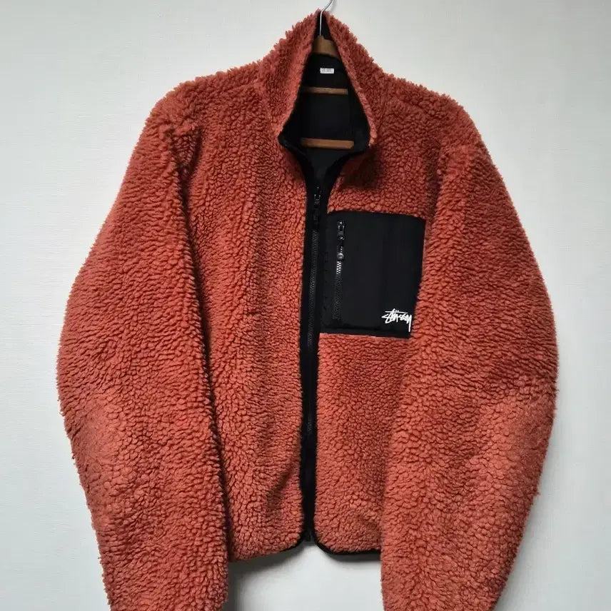 [BUNJANG] Stussy Sherpa Reversible Fleece Jacket / 스투시 쉐르파 리버서블 후리스