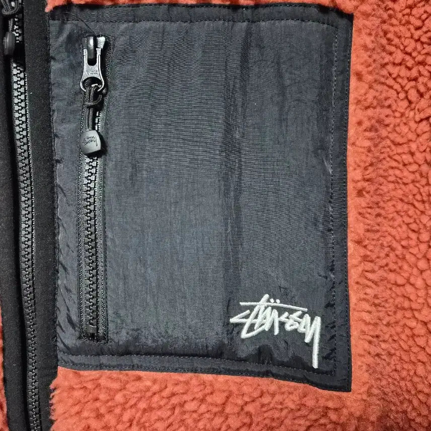 [BUNJANG] Stussy Sherpa Reversible Fleece Jacket / 스투시 쉐르파 리버서블 후리스