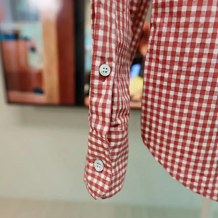 [BUNJANG] Solid Homme Wooyoungmi Gingham Check Shirt / 솔리드옴므 우영미 셔츠 100