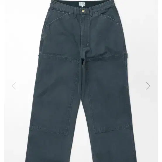 [BUNJANG] The Geeks Double Knee Work Pants Navy / 더긱스 더블니 덕 워크 팬츠 네이비
