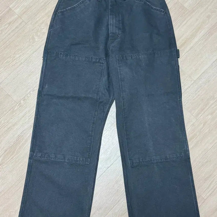[BUNJANG] The Geeks Double Knee Work Pants Navy / 더긱스 더블니 덕 워크 팬츠 네이비