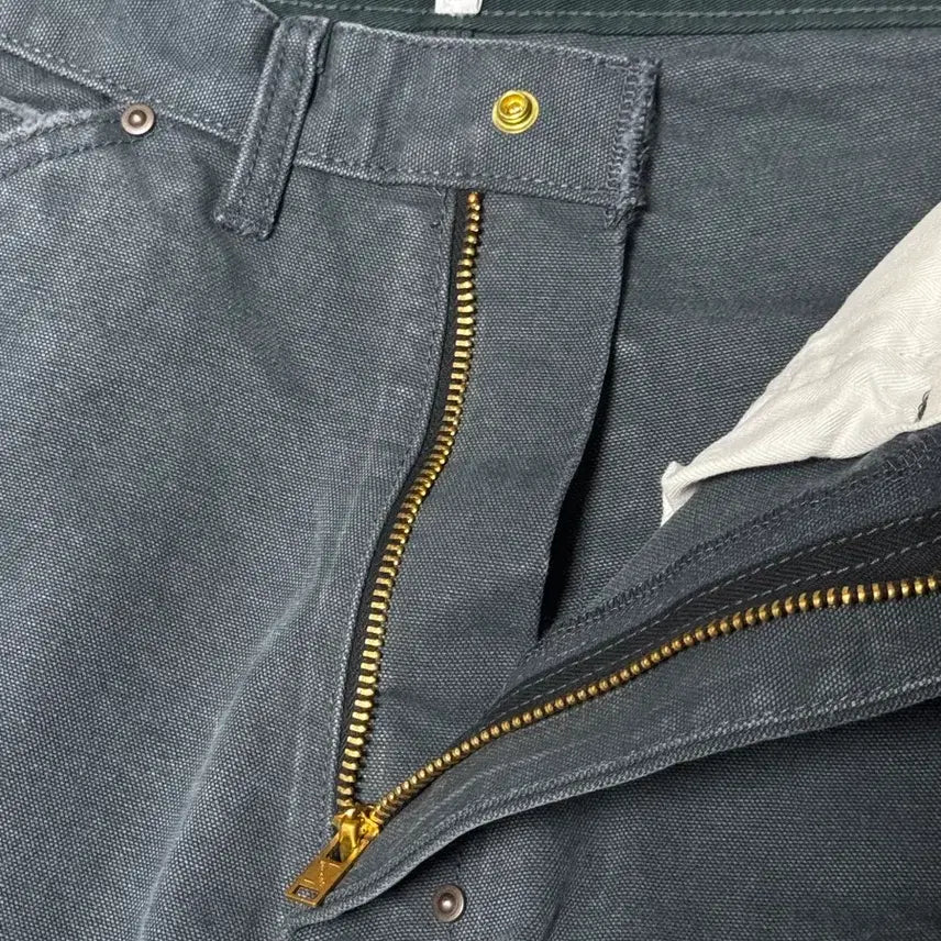 [BUNJANG] The Geeks Double Knee Work Pants Navy / 더긱스 더블니 덕 워크 팬츠 네이비
