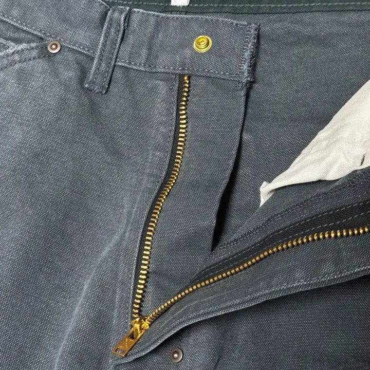 [BUNJANG] The Geeks Double Knee Work Pants Navy / 더긱스 더블니 덕 워크 팬츠 네이비