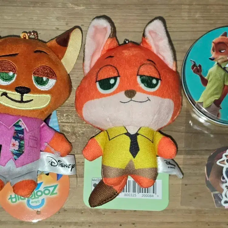 [BUNJANG] Disney Zootopia Nick Wilde Plush Keyring &amp; Goods Set / 주토피아 닉 인형 키링 &amp; 굿즈 세트