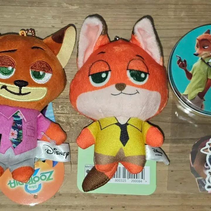[BUNJANG] Disney Zootopia Nick Wilde Plush Keyring &amp; Goods Set / 주토피아 닉 인형 키링 &amp; 굿즈 세트