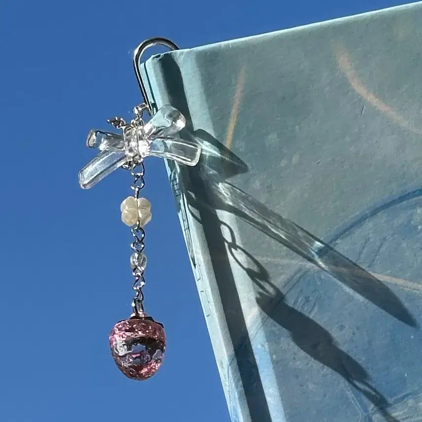 [BUNJANG] Strawberry Bead Bookmark / 딸기 비즈 책갈피 (키링으로도 제작 가능)