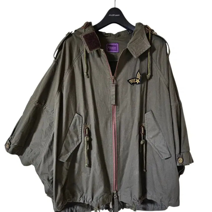 [BUNJANG] Cape Fit Field Jacket Khaki Loose Fit Daily Outerwear / 봄가을 필수 | 카키 케이프핏 야상 점퍼 | 루즈핏 데일리 아우터 55~