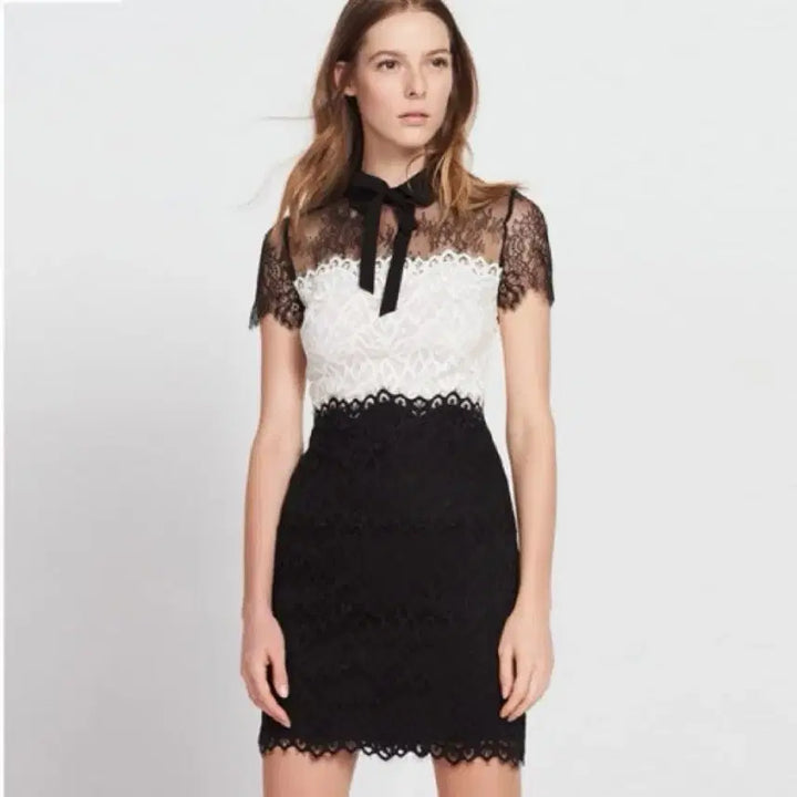 [BUNJANG] Sandro Rosen Lace Dress / Sandro 산드로 로젠 레이스원피스