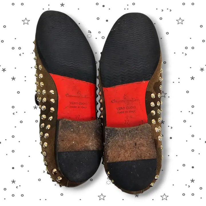 [BUNJANG] Christian Louboutin Studded Slip-on Shoes / 37 Christian Louboutin 스터드 슬립온