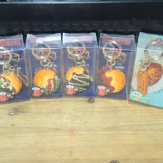 [BUNJANG] Takoyaki &amp; Shrimp Keyring / 다코야끼 &amp; 새우 키링 새상품