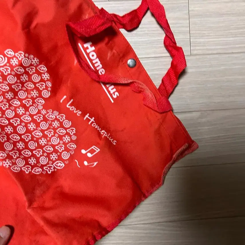 [BUNJANG] Homeplus Red Shopping Bag / 홈플러스 빨간색 장바구니 가방