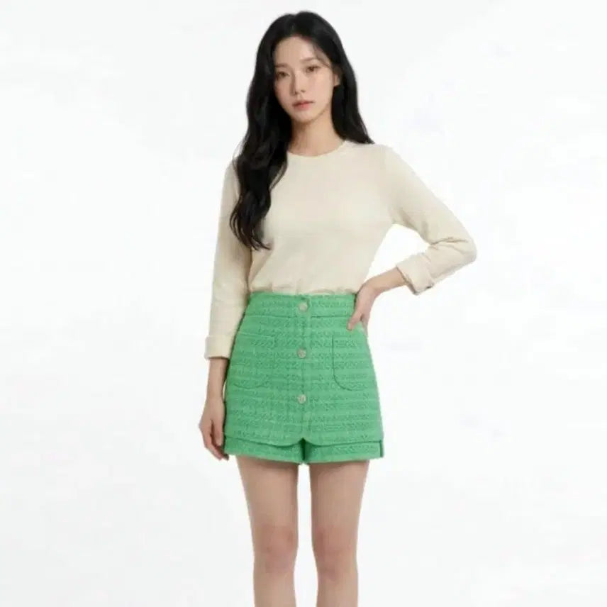 [BUNJANG] EGOIST Tweed Shorts with Pocket Patch - Size 66 / 에고이스트(EGOIST) 포켓패치 트위드팬츠 66 새상품