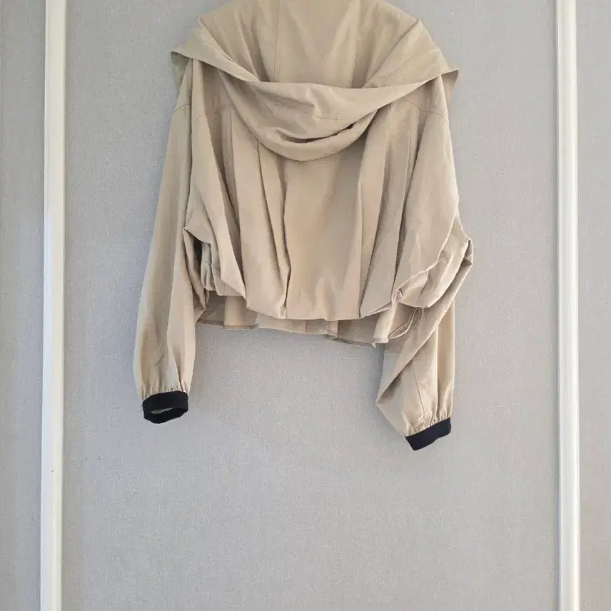 [BUNJANG] System String Hooded Jumper Beige / 시스템  _ [size: 55]       뒷언발 스트링 후드 점퍼