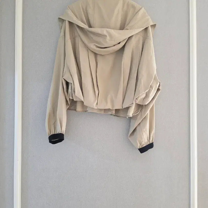 [BUNJANG] System String Hooded Jumper Beige / 시스템  _ [size: 55]       뒷언발 스트링 후드 점퍼