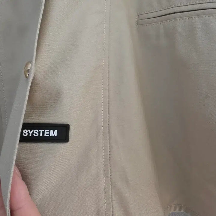 [BUNJANG] System String Hooded Jumper Beige / 시스템  _ [size: 55]       뒷언발 스트링 후드 점퍼
