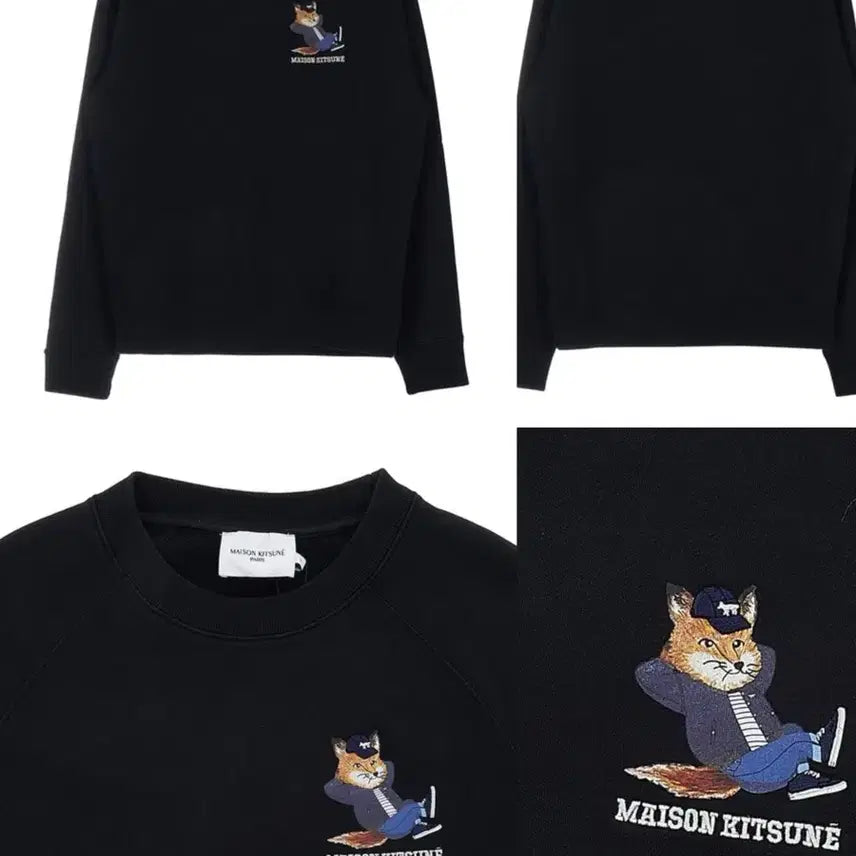 [BUNJANG] Maison Kitsune Fox Printed Sweatshirt XXL / 메종키츠네 폭스 프린팅 맨투맨 XXL