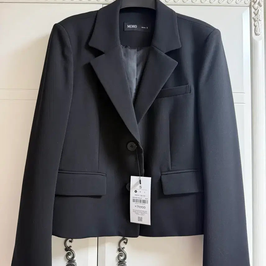 [BUNJANG] MIXXO Black Jacket &amp; Skirt Set / 미쏘 블랙 자켓 스커트 셋업 새상품