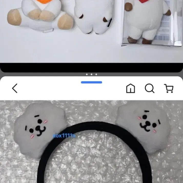 [BUNJANG] BT21 RJ Jin Headband &amp; Plush Bundle Set / BTS 석진 머리띠 알제이 BT21 방탄소년단 JIN 알케이 RJ 인형