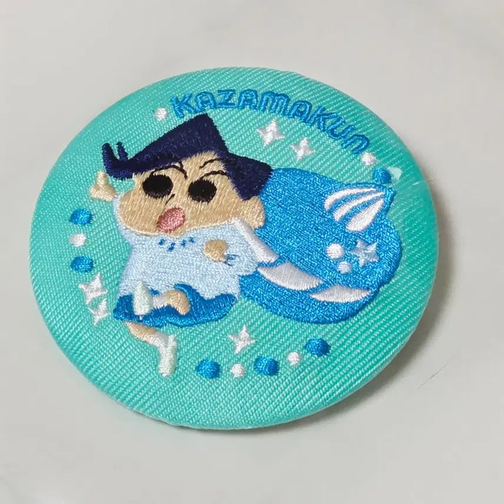 [BUNJANG] Crayon Shin-chan Chulsoo Embroidered Badge / 짱구는 못말려 자수 캔뱃지 철수