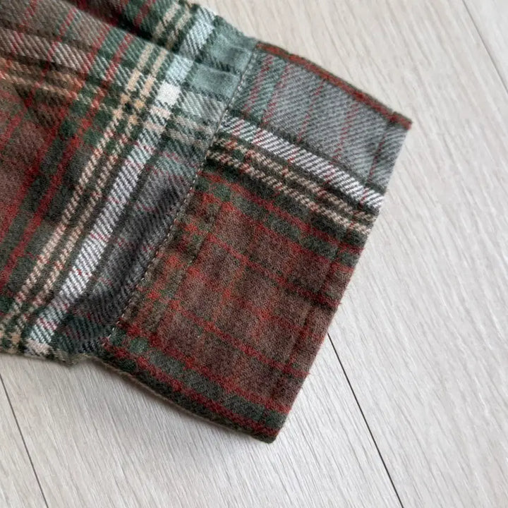 [BUNJANG] Polo Ralph Lauren Suede Patch Flannel Shirt L / [폴로 랄프로렌] 스웨이드 패치 플란넬 셔츠 L 사이즈