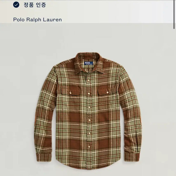 [BUNJANG] Polo Ralph Lauren Suede Patch Flannel Shirt L / [폴로 랄프로렌] 스웨이드 패치 플란넬 셔츠 L 사이즈