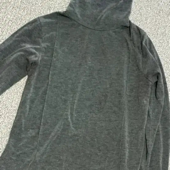 [BUNJANG] Gray Long Sleeve Turtleneck T-Shirt / 회색 롱 슬리브 터틀넥 티셔츠 터틀넥 긴팔 티셔츠