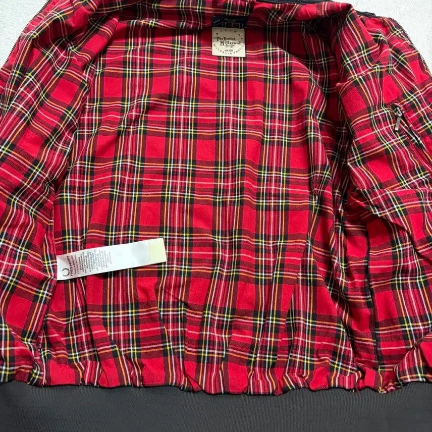 [BUNJANG] Fred Perry Waxed Cotton Harrington Jacket (Brown) / [S] 프레드페리 왁스드 코튼 해링턴 자켓 메이드인 잉글랜드 (브라운)