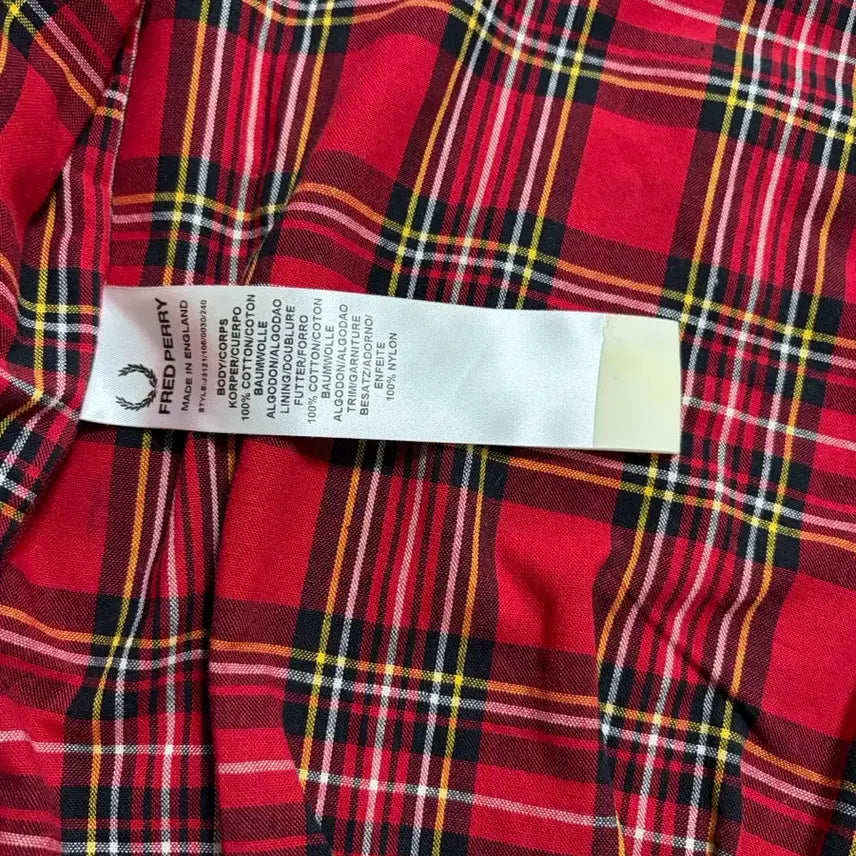 [BUNJANG] Fred Perry Waxed Cotton Harrington Jacket (Brown) / [S] 프레드페리 왁스드 코튼 해링턴 자켓 메이드인 잉글랜드 (브라운)