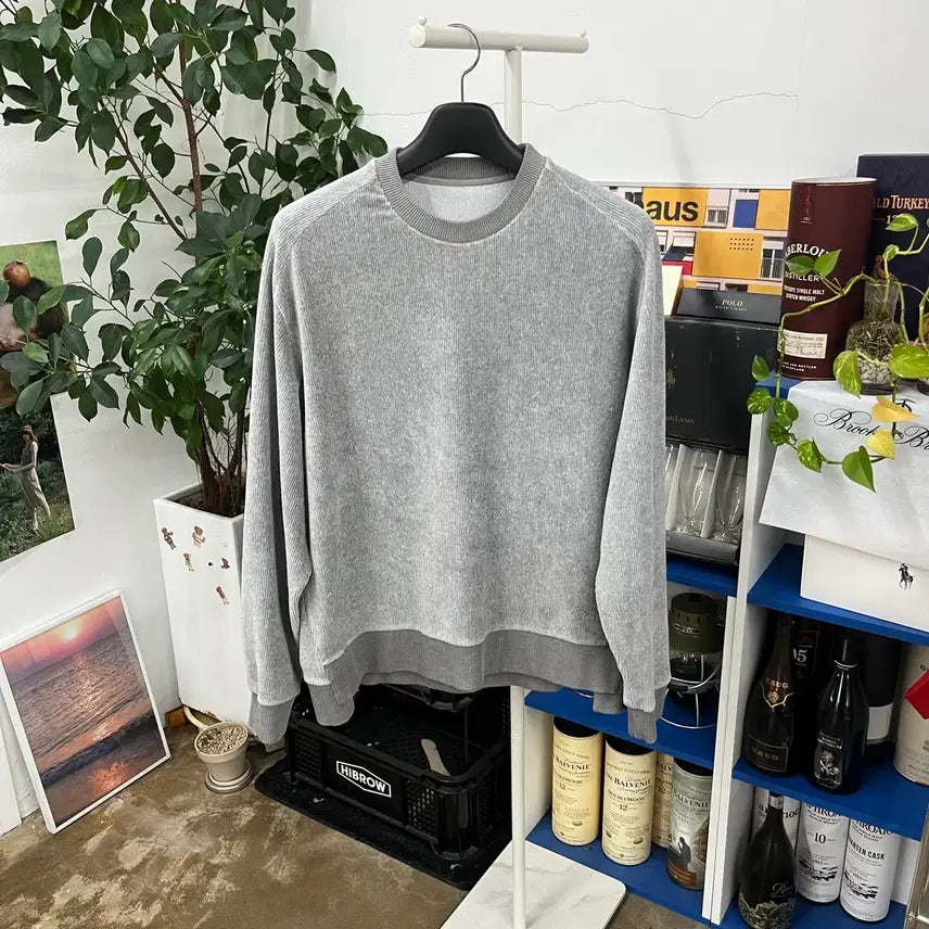 [BUNJANG] System Corduroy Sweatshirt L / 시스템 코듀로이 맨투맨 L