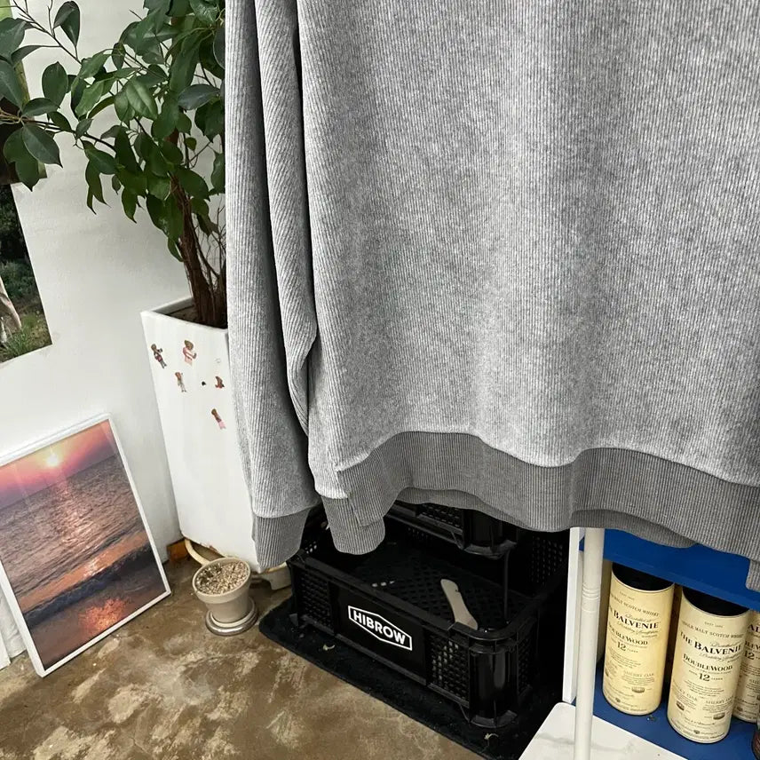 [BUNJANG] System Corduroy Sweatshirt L / 시스템 코듀로이 맨투맨 L