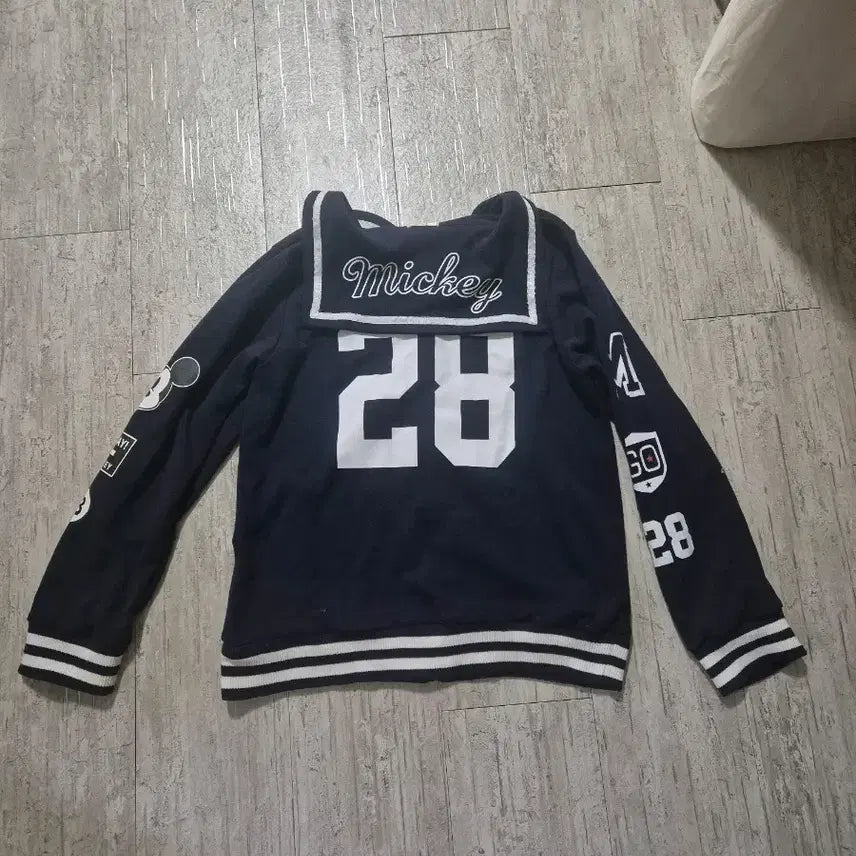 [BUNJANG] Disney Mickey Mouse Navy Hooded Zip-up Jacket / 디즈니 미키마우스 네이비 후드집업